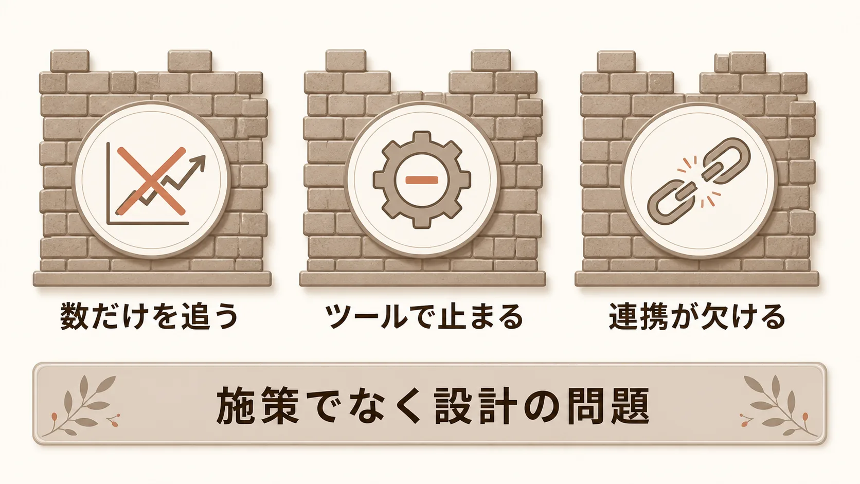 成果が出ない典型パターンと立て直し