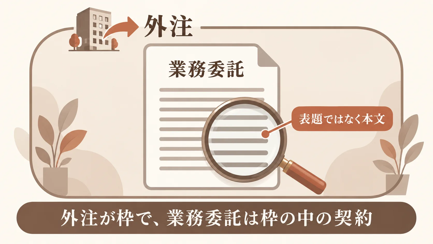 外注と業務委託の意味の違い