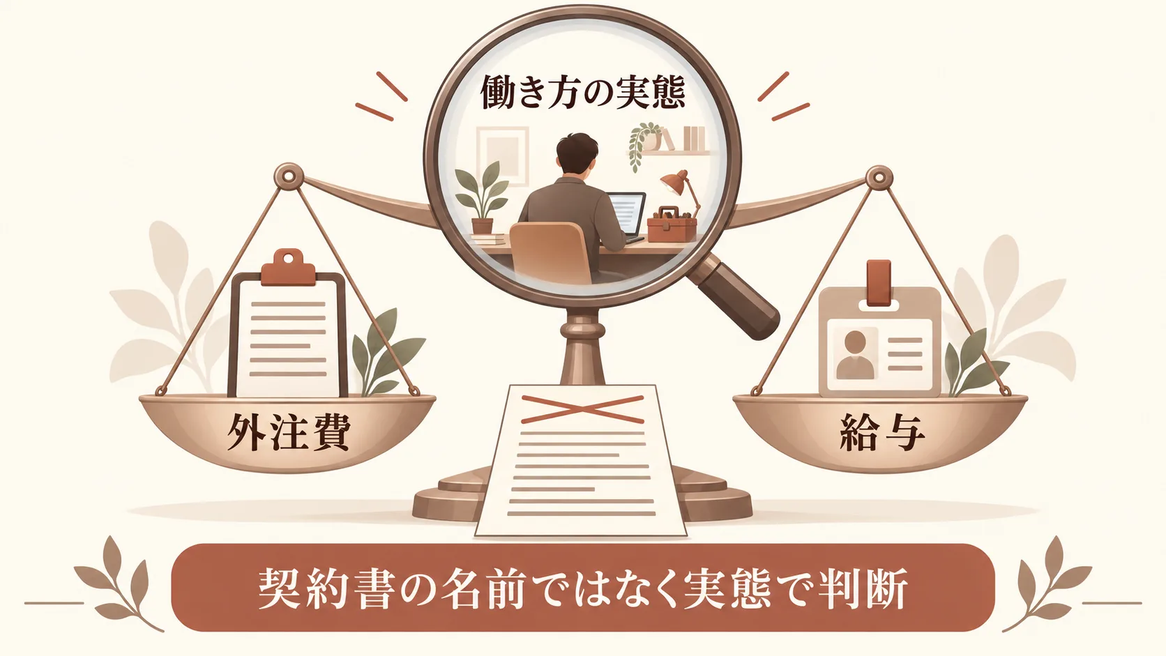 外注費と給与の税務上の区別