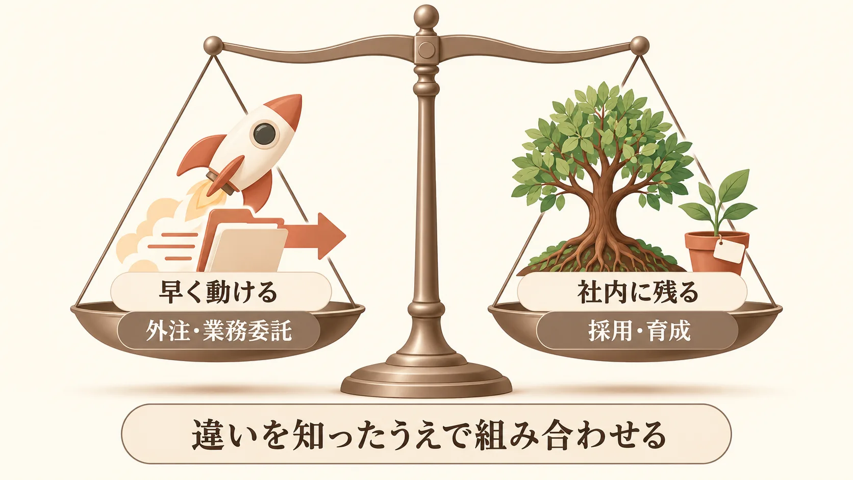 人材不足を補う打ち手の比較