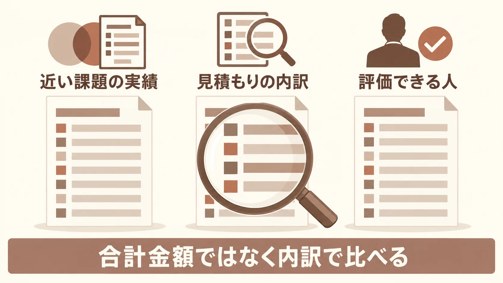 依頼先の見極め方と見積もりの比べ方