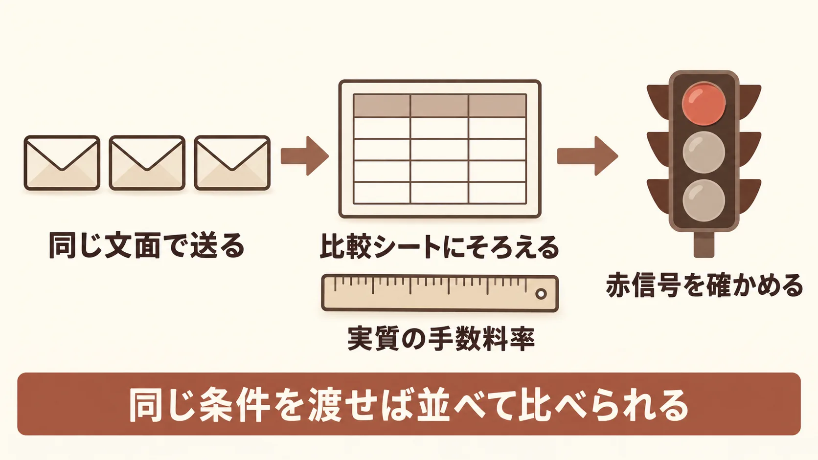 見積と提案を同じ物差しで並べる手順