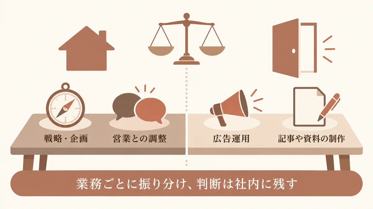 内製と外注の線引き