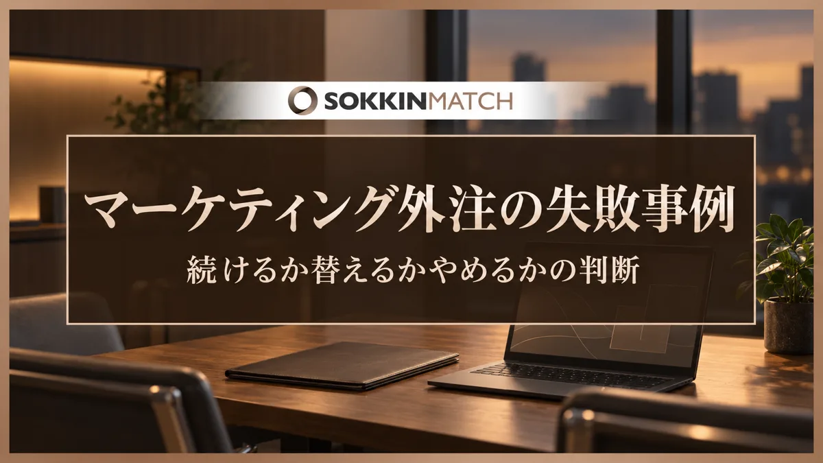 マーケティング外注の失敗事例｜続けるか替えるかやめるかの判断
