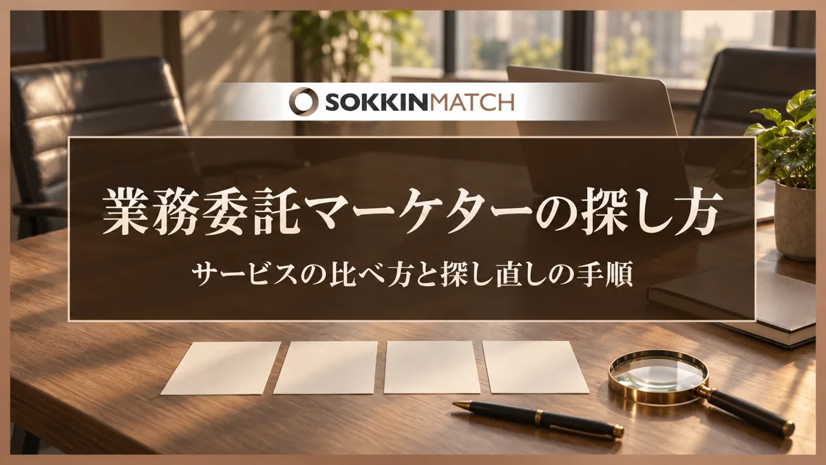 業務委託マーケターの探し方｜サービスの比べ方と探し直しの手順