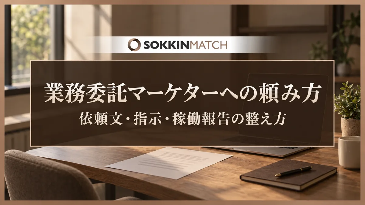 業務委託マーケターへの頼み方｜依頼文・指示・稼働報告の整え方