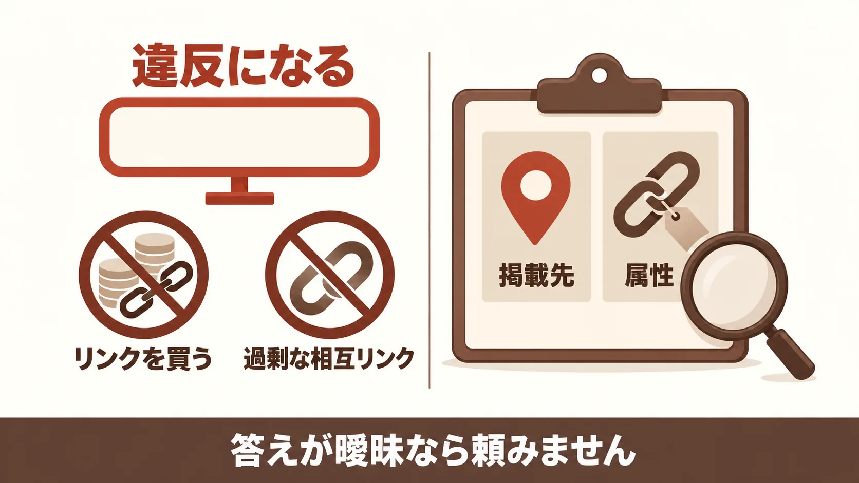 被リンク対策だけを依頼する前の確認