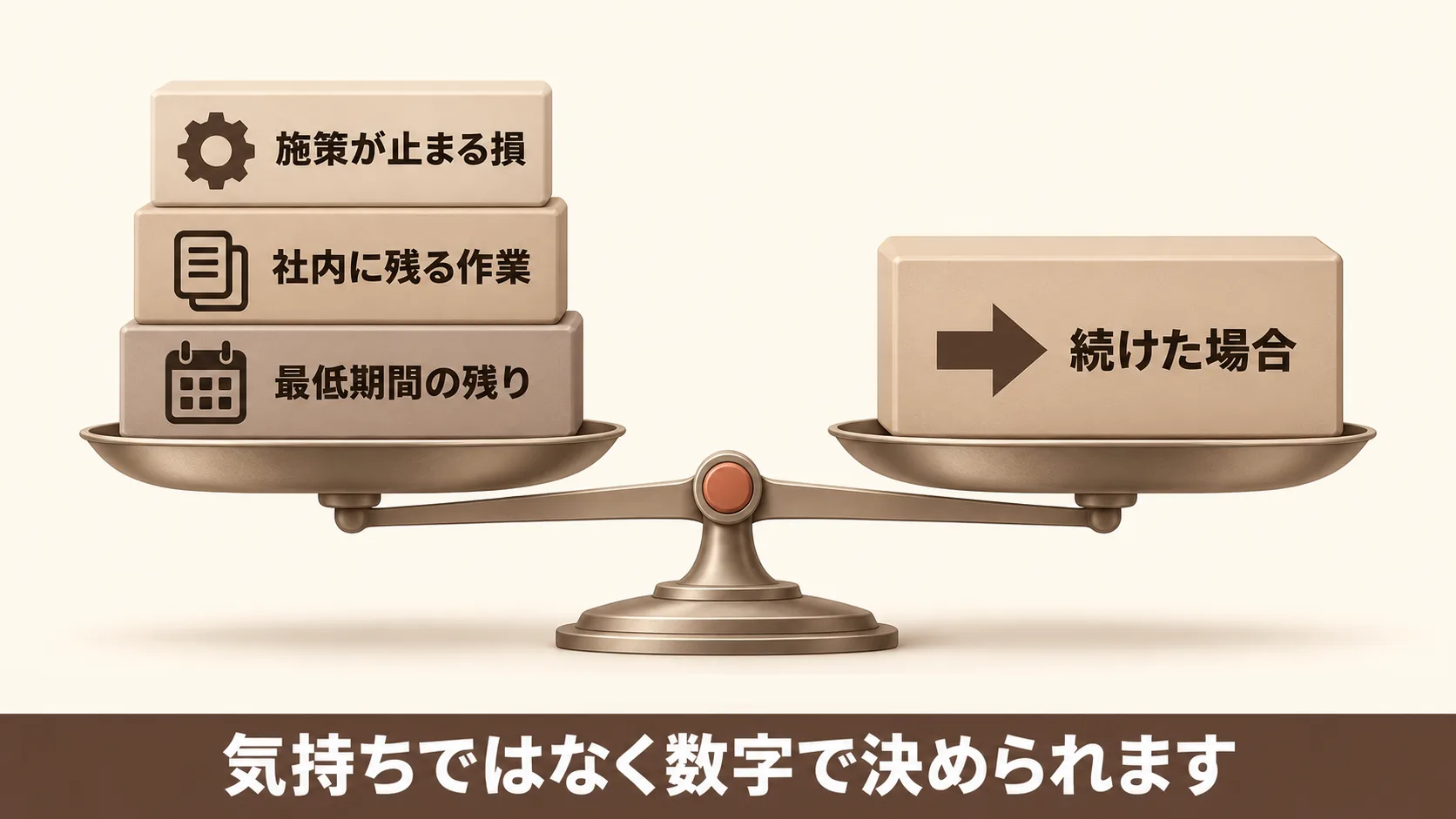 やめるときに失うものと手元に残るもの