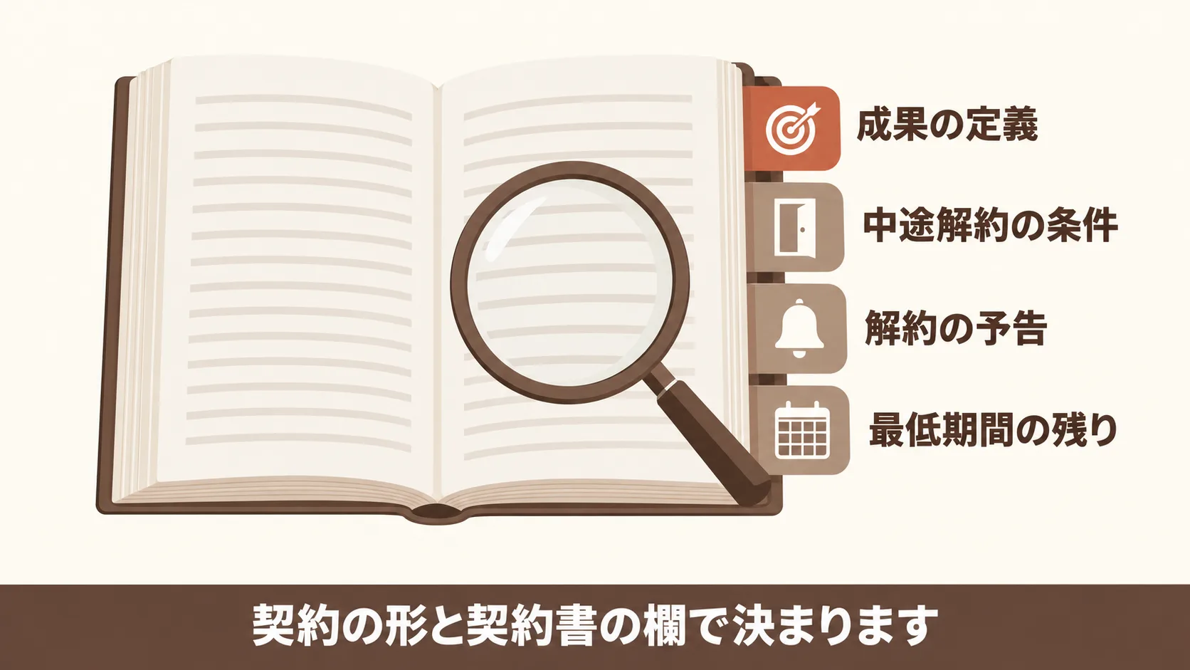 成果が出ないときの報酬と契約のやめ方
