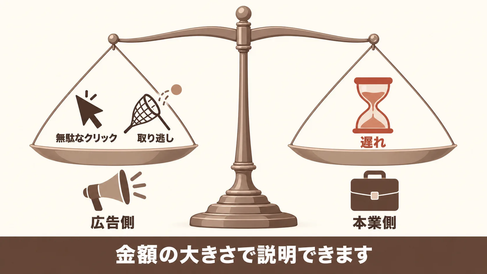 本業側の損失を含めた上司の判断